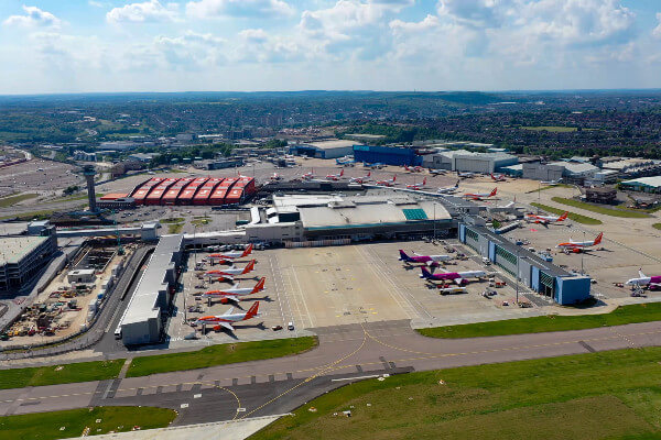 Living Magazines Aerial image of London Luton Airport