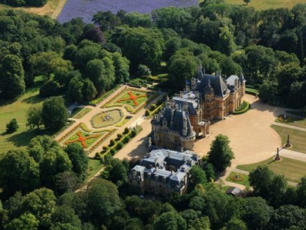 Living Magazines Aerial photo of Waddesdon. Image (c) Waddesdon, A Rothschild House & Gardens