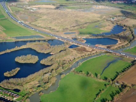 Living Magazines Aerial view of completed A14 Cambridge to Huntingdon