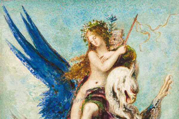 Living Magazines Allegory of fable (detail) by Gustave Moreau