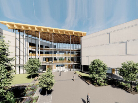 Living Magazines Architect impression of new Herts Police HQ main building