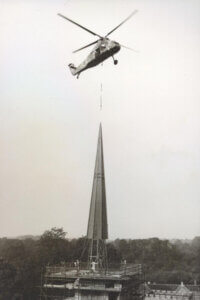 Ashridge House Chapel spire June 1969