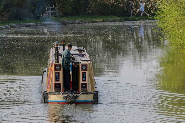 Living Magazines Barge on canal