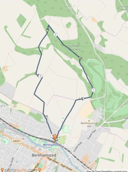 Living Magazines Berkhamsted Common walk map