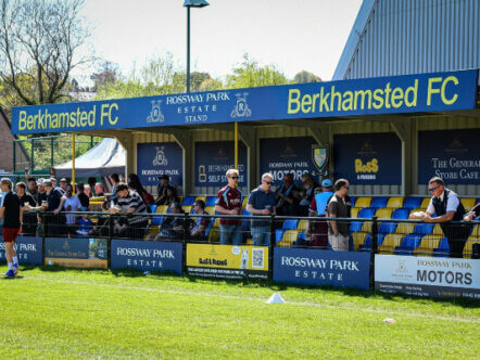 Berkhamsted FC Rossway Park Estate stand