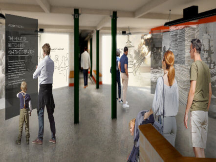 Living Magazines Bletchley Park Block A Artist Impression, planning and design by Ralph Appelbaum Associates