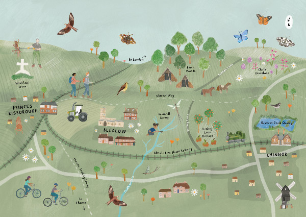 Chiltern Chalk Festival map 2024
