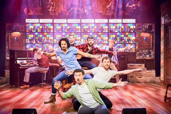 The Choir of Man, Performed at the Arts Theatre West End, 2022. Creator & Producer Andrew Kay; Creator, Director & Producer Nic Doodson; Musical Supervisor, Vocal Arranger & Orchestrator Jack Blume; Movement Director, Choreographer & Resident Director Freddie Huddleston; Monologues Writer Ben Norris; Scenic Designer Oli Townsend; Costume Designer & Associate Scenic Designer Verity Sadler; Lighting Designer Richard Dinnen; Sound Designer Sten Severson; Musical Director & Associate Musical Supervisor Hollie Cassar; Associate Choreographer & Movement Director Rachel Chapman; CAST Michael Baxter; Matt Beveridge; Owen Bolton; Matt Thorpe; Levi Tyrell Johnson; Lemuel Knights; Matt Nalton; Ben Norris; Jordan Oliver; Sam Ebenezer; Mark Irwin; Lucas Koch; Gavin Ryan; BAND Emmanuel Nana Kwasi Bonsu; Jack Hartigan; Darius Luke Thompson Caleb Wilson