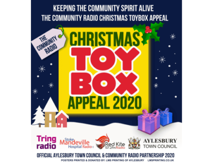 Living Magazines Tring Radio Christmas Toybox Appeal poster