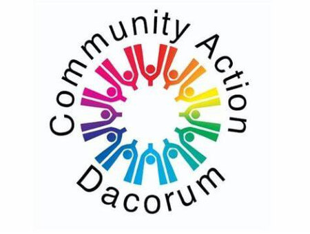 Living Magazines Community Action Dacorum logo white