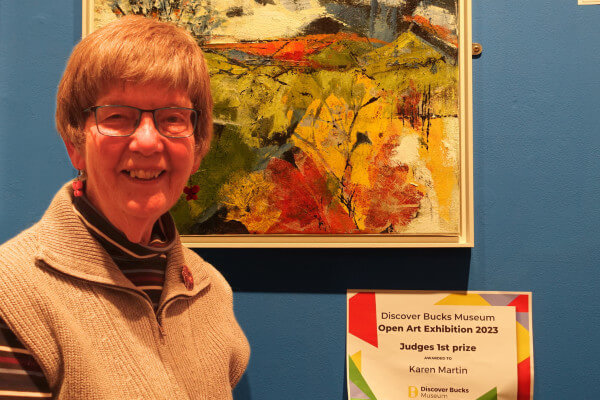 Living Magazines DBM 1st prize Karen Martin 'Promise of Summer' Open Art Exhibition