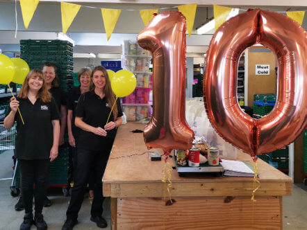 Living Magazines DENS Foodbank 10th Anniversary