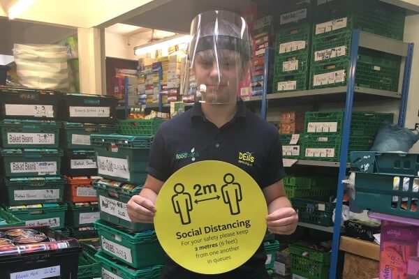 Living Magazines DENS Foodbank Volunteer