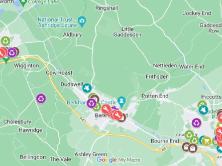 Living Magazines Dacorum zero waste map