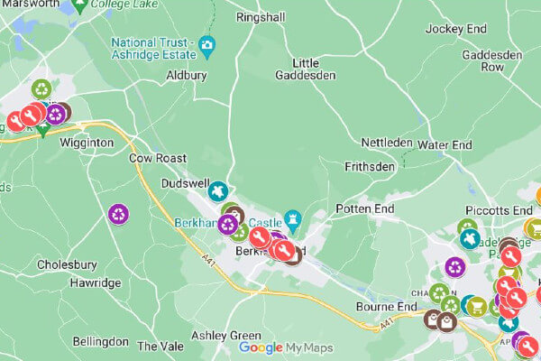 Living Magazines Dacorum zero waste map