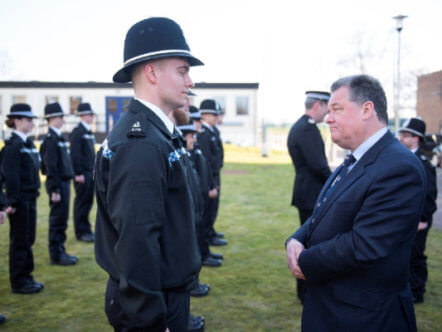 Living Magazines David Lloyd with police officers