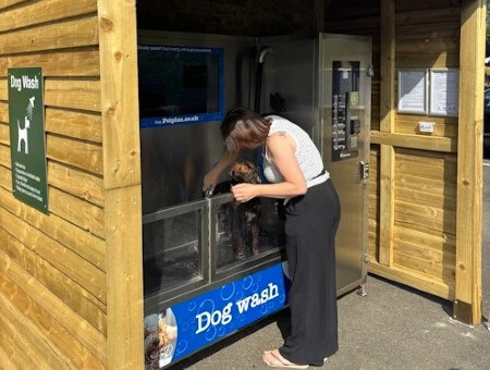 Self-service dog wash at Gadebridge Park Hemel Hempstead