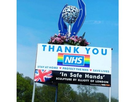 Living Magazines Elliott of London NHS sculpture