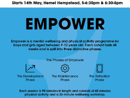 Living Magazines Empower programme poster Hemel Hempstead
