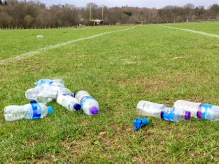 Living Magazines Enforcement patrols litter on sports pitch