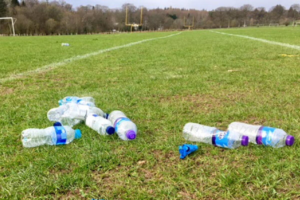 Living Magazines Enforcement patrols litter on sports pitch
