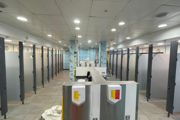 Euston - New cubicles installed in Euston women's toilets