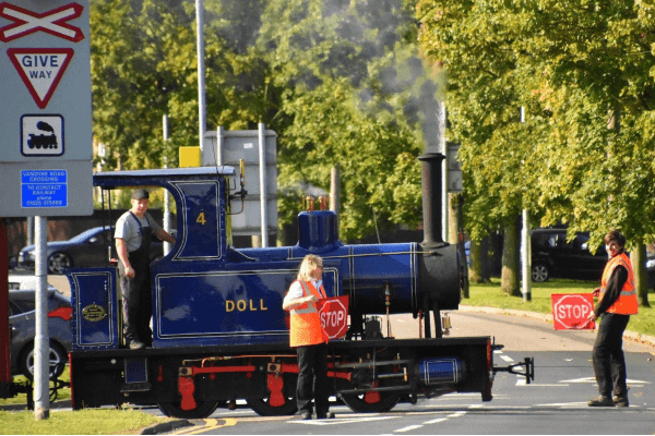 Flagmen on Leighton Buzzrd Railway