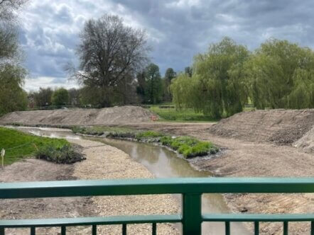 Gadebridge Park view from new bridge west