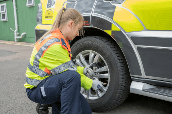Living Magazines Hannah Highways England Vehicle Check - tyres