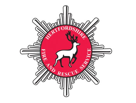 Living Magazines Hertfordshire Fire and Rescue Service Logo