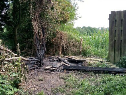 Living Magazines Hide arson at Stockers Lake (c) Herts and Middlesex Wildlife Trust