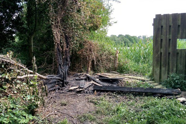 Living Magazines Hide arson at Stockers Lake (c) Herts and Middlesex Wildlife Trust