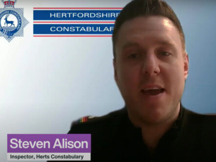 Living Magazines Inspector Steve Alison at LGBT+ event