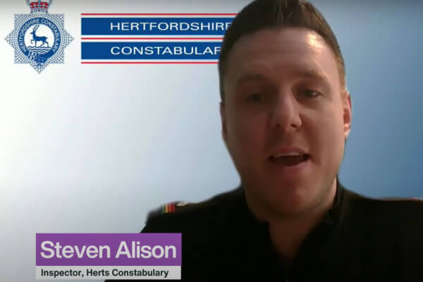 Living Magazines Inspector Steve Alison at LGBT+ event