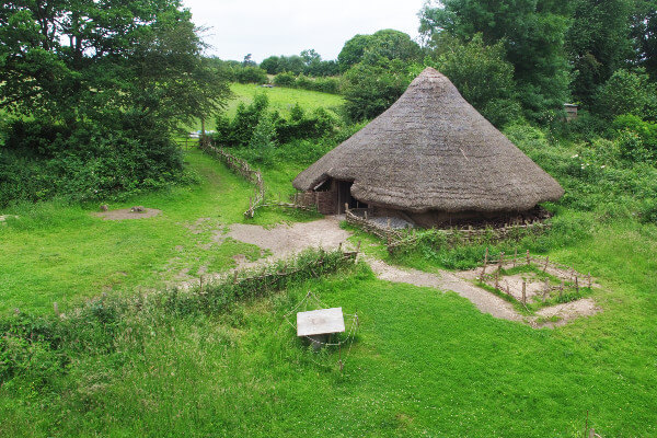 Iron Age Roundhouse Aerial View Chiltern Open Air Museum