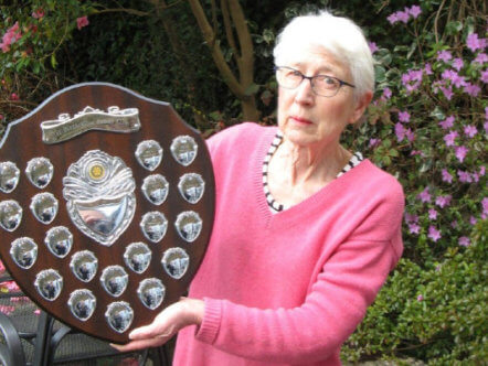 Living Magazines Joan Fisher of Open Door with Rotary Civic Award