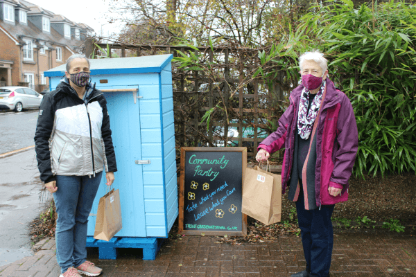 Living Magazines Berkhamsted Community Pantry and volunteers Joan and Jo