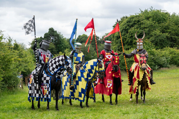 Knights of Royal England at Chiltern Open Air Museum - Medieval Jousting