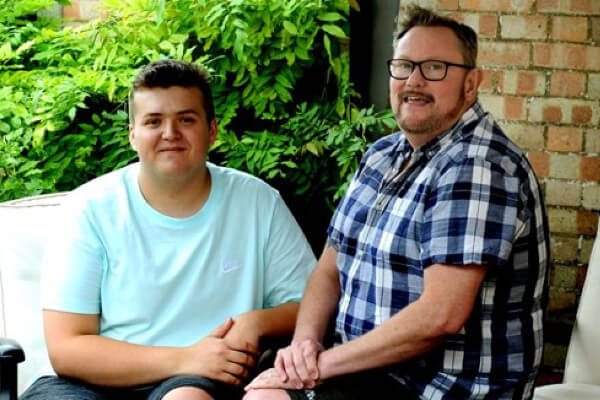 LGBTQ+ Foster Carers Jack Doyle and Andy Windebank from Stevenage