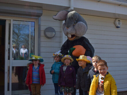 Living Magazines Leighton Buzzard Railway Easter Bonnet Compeititon Winner Ranulph and friends