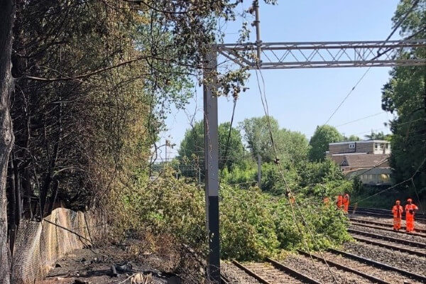 Living Magazines Line side fire London Euston