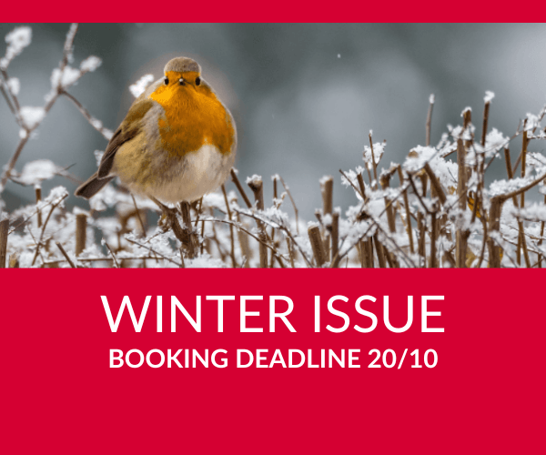Living Website Ad Winter 2026 Booking deadline
