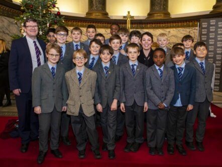 Living Magazines Lockers Park Chapel Choir with Olivia Colman image courtesy of Anthony Nolan