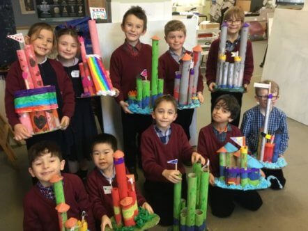 Living Magazines Lockers Park Pre-Prep Pupils & their Royal Castles