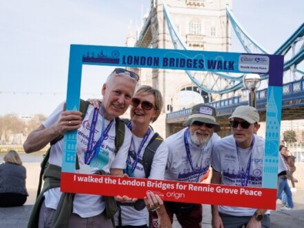 London Bridges Walk for Rennie Grove Peace Hospice Care Credit Neil Marshment Photography