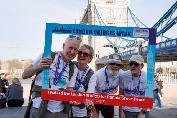 London Bridges Walk for Rennie Grove Peace Hospice Care Credit Neil Marshment Photography