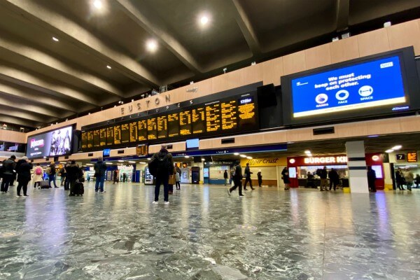 Living Magazines London Euston concourse December 2020