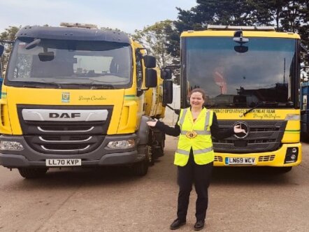 Mayors name the bin lorry official reveal photo