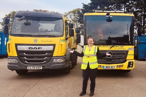 Mayors name the bin lorry official reveal photo