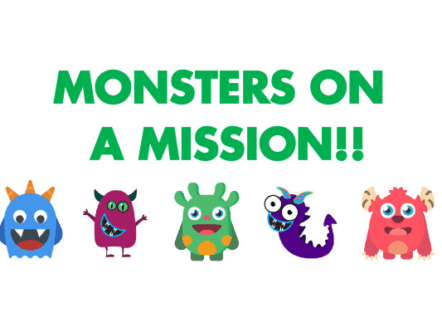 Living Magazines Monsters on a Mission-title-and-monsters